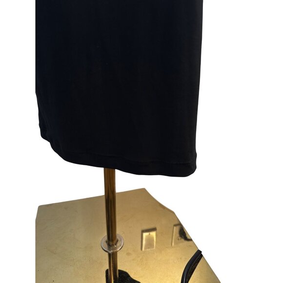 ZARA NWT Black Medium Midi Dress With Built-In Cups & Spaghetti Straps - Picture 13 of 16